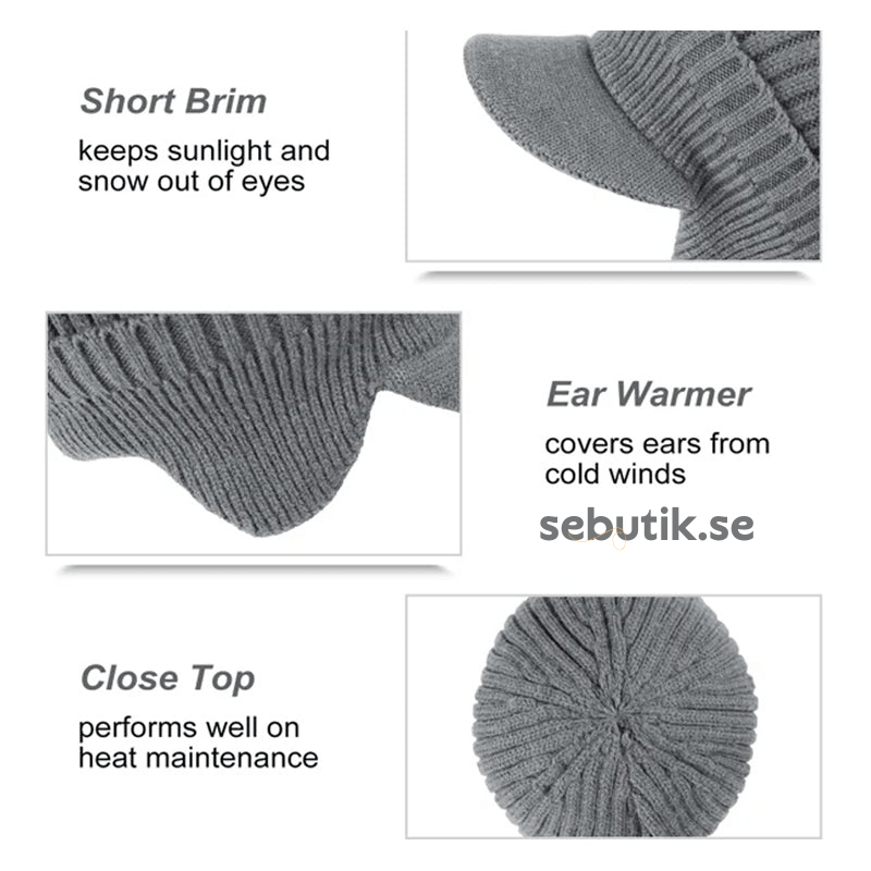 SnugEar Beanie | Outdoor Elastisch Warm Ohrenwärmer Strickmütze - Livezo