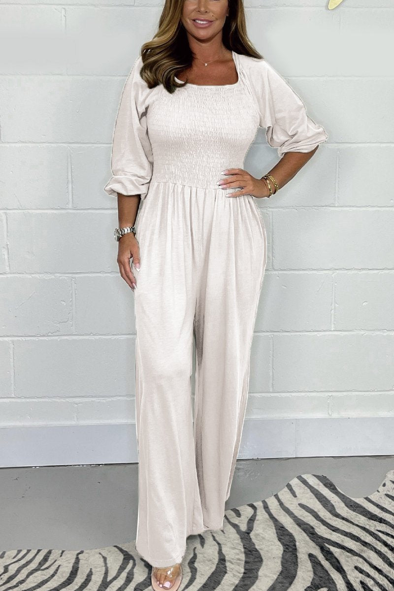 Solid Color Jumpsuit - Für den Alltagssti - Livezo