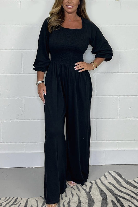 Solid Color Jumpsuit - Für den Alltagssti - Livezo