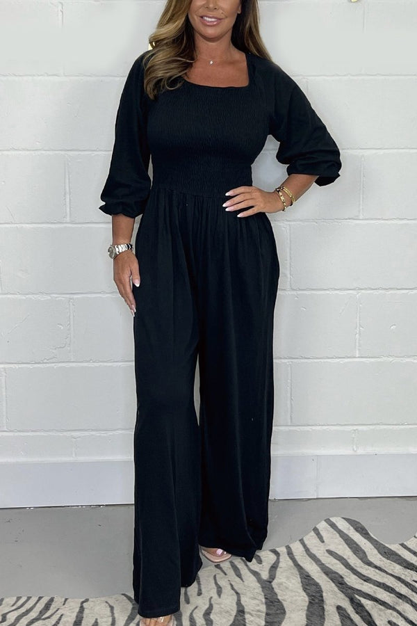 Solid Color Jumpsuit - Für den Alltagssti - Livezo