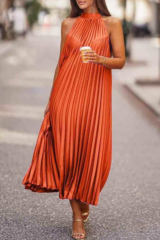 ☀️ Sonnenverwöhnter Komfort | Fließendes Ärmelloses Sommerkleid ☀️ - Livezo