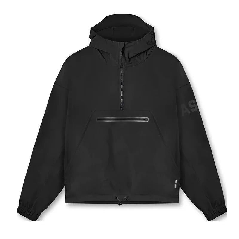 Sporty Anorak Jacket with Front Zipper - Harren Cole