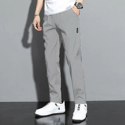 Sporty Drawstring Jogging Pants for Men - Harren Cole