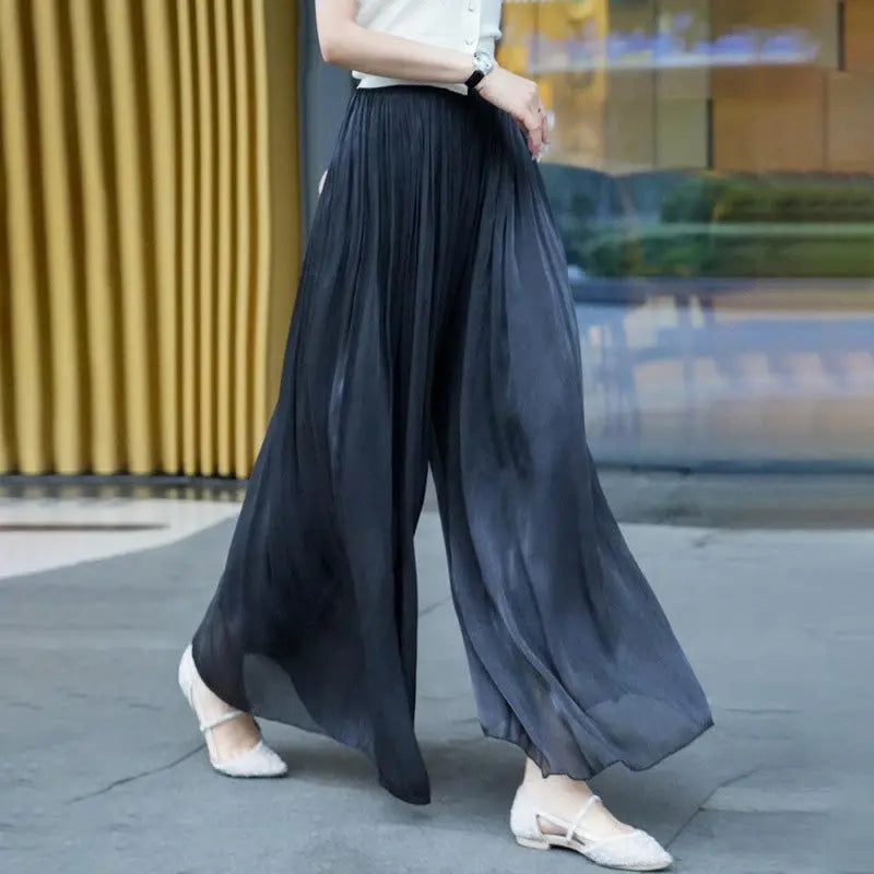 Silk Wide-Leg Culottes- Fließend, schick und mühelos stilvol