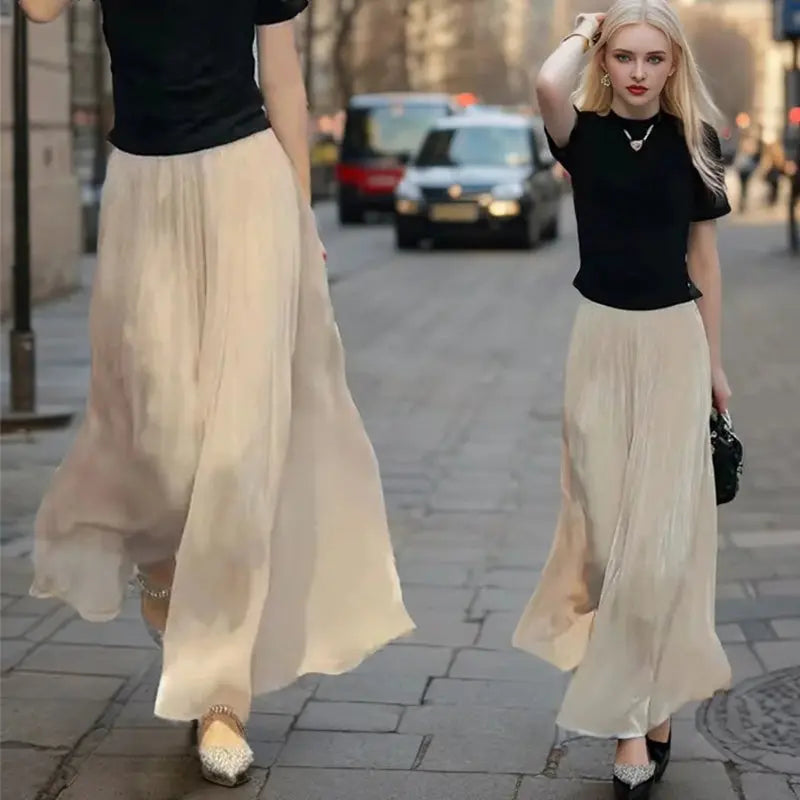 Silk Wide-Leg Culottes- Fließend, schick und mühelos stilvol