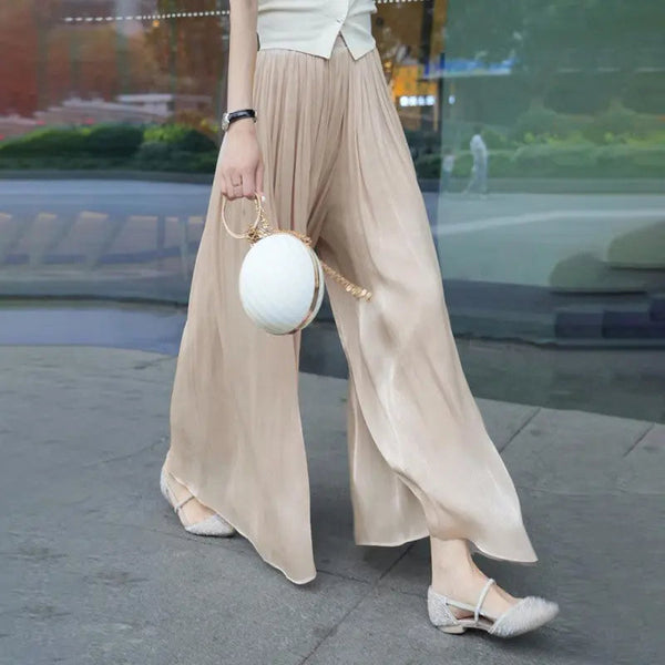 Silk Wide-Leg Culottes- Fließend, schick und mühelos stilvol