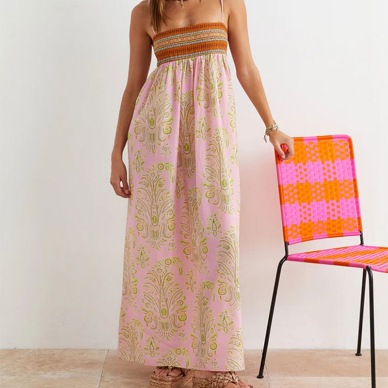 LucaFerre Maxikleid mit lässigem Print