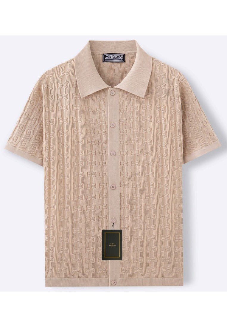 Structured Short Sleeve Knit Shirt - Harren Cole