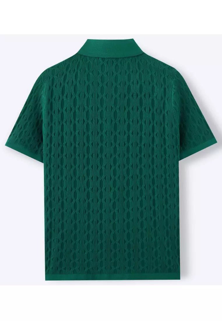 Structured Short Sleeve Knit Shirt - Harren Cole