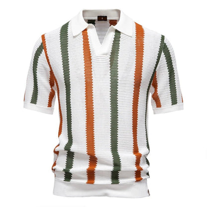 Stylish Knit Polo Shirt for Men - Harren Cole
