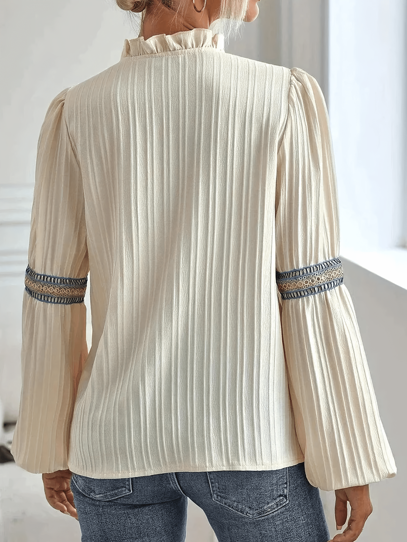 Susanne - Elegante Bluse mit Puffärmeln - Livezo