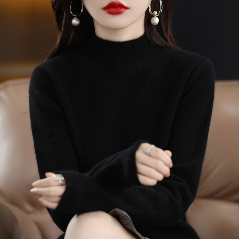 Theresa - Bequemes Sweatshirt mit hohem Halsausschnitt - Livezo