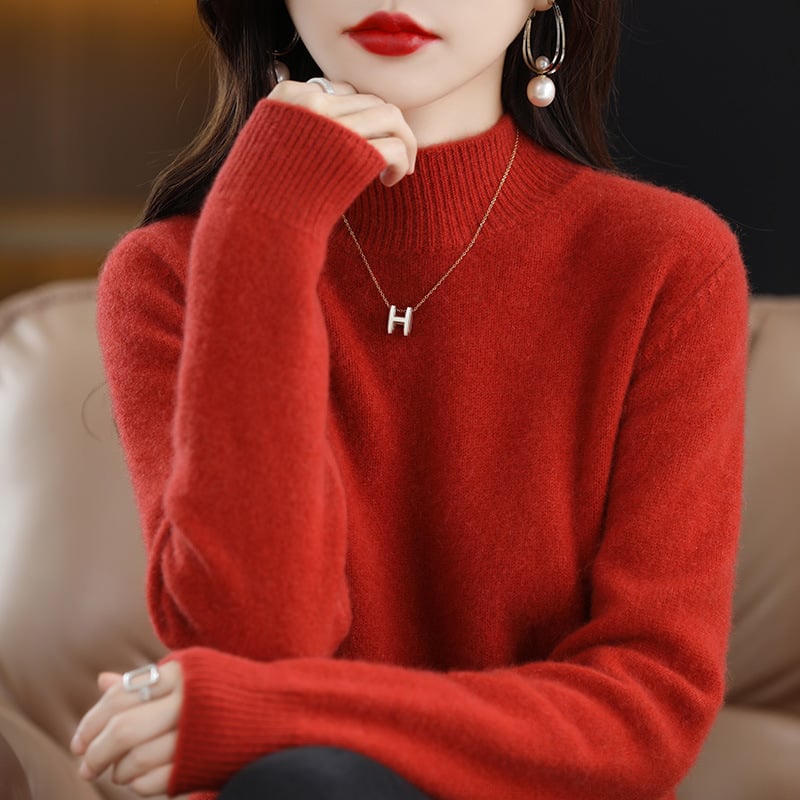 Theresa - Bequemes Sweatshirt mit hohem Halsausschnitt - Livezo
