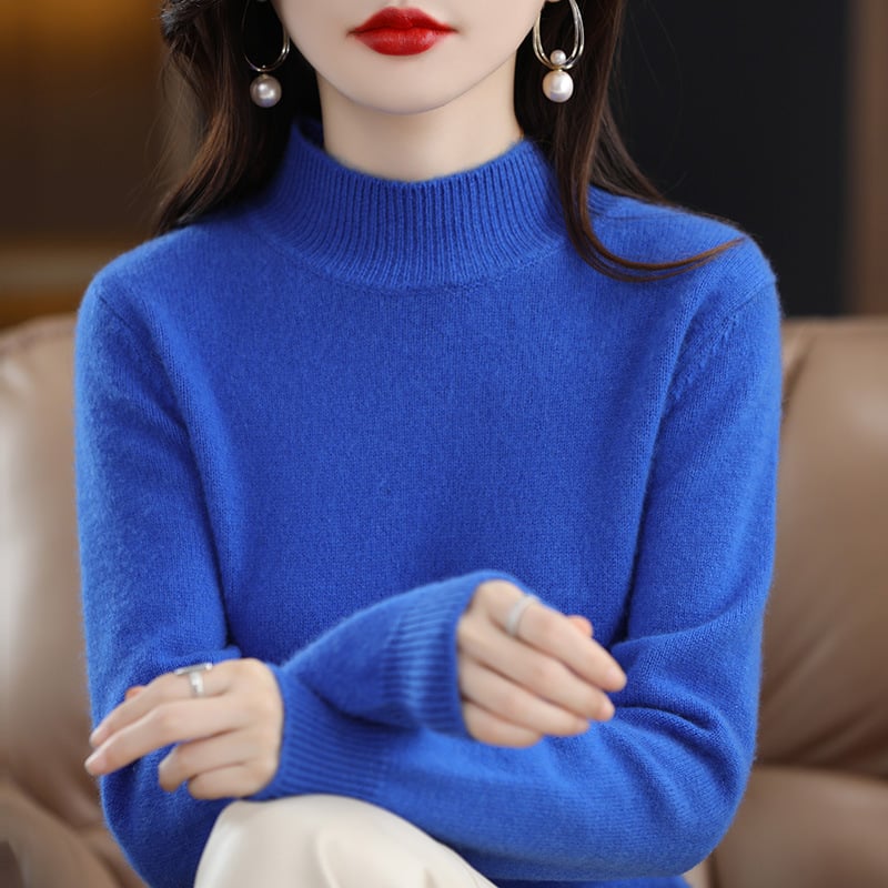 Theresa - Bequemes Sweatshirt mit hohem Halsausschnitt - Livezo