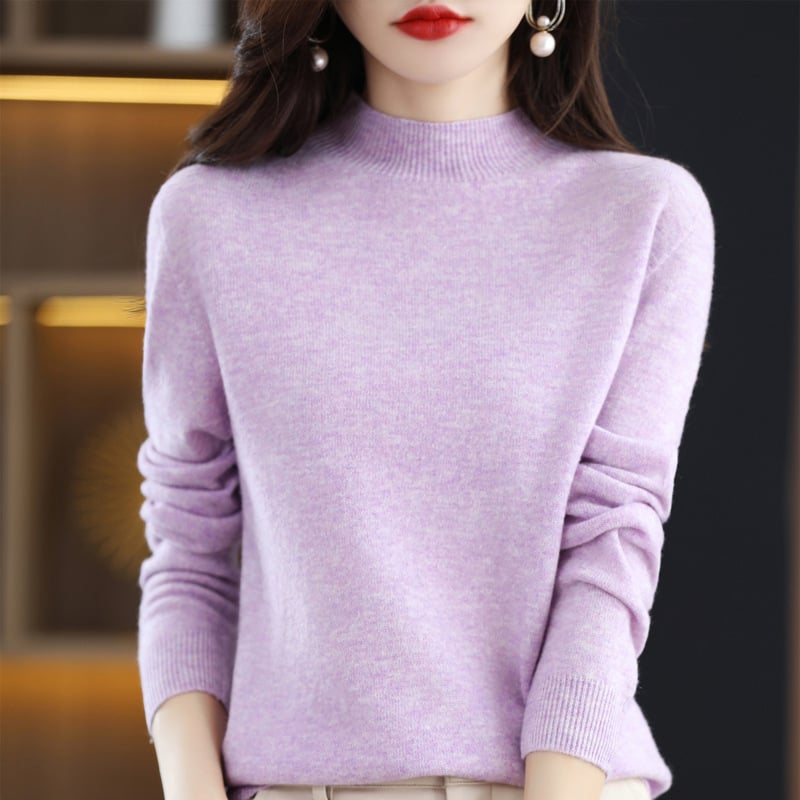Theresa - Bequemes Sweatshirt mit hohem Halsausschnitt - Livezo