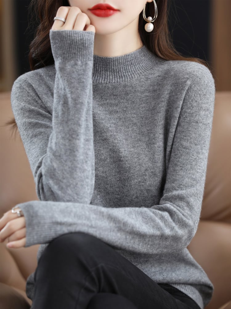 Theresa - Bequemes Sweatshirt mit hohem Halsausschnitt - Livezo