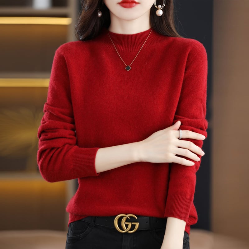 Theresa - Bequemes Sweatshirt mit hohem Halsausschnitt - Livezo