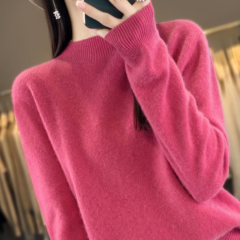 Theresa - Bequemes Sweatshirt mit hohem Halsausschnitt - Livezo