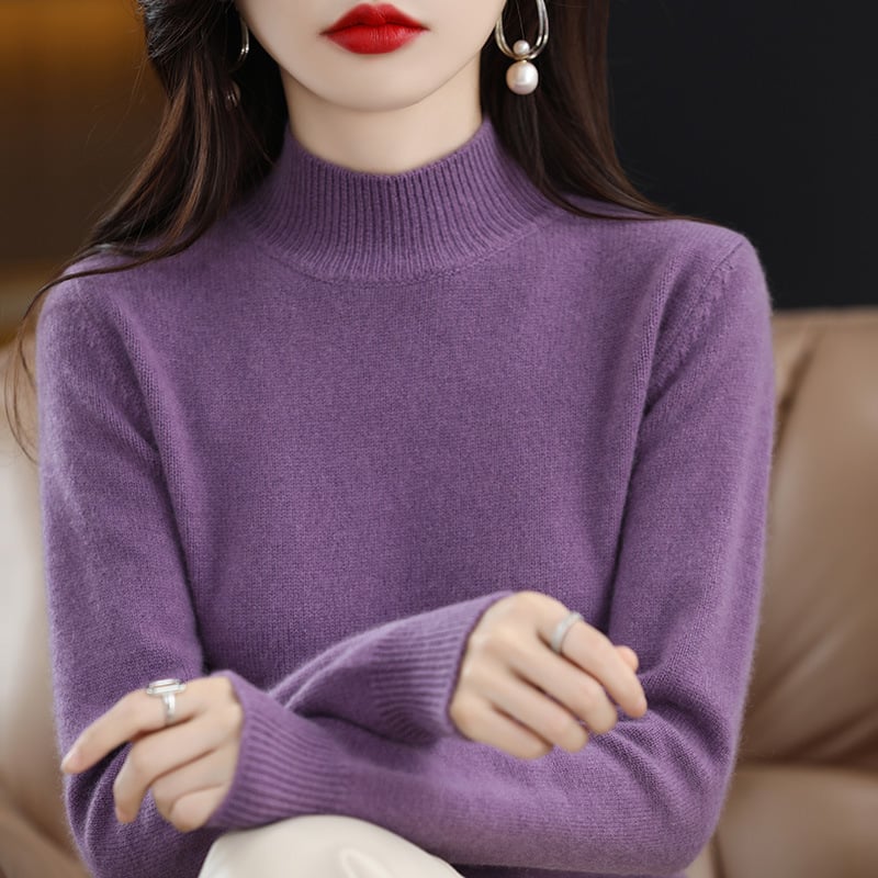 Theresa - Bequemes Sweatshirt mit hohem Halsausschnitt - Livezo