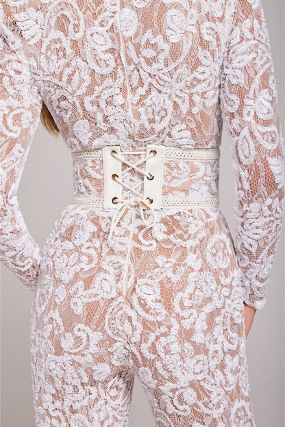 Tonifa - Eleganter Spitzen Jumpsuit - Livezo