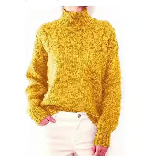 Turtleneck Sweater - Eingehüllt in Wärme, mühelos gestylt - Livezo