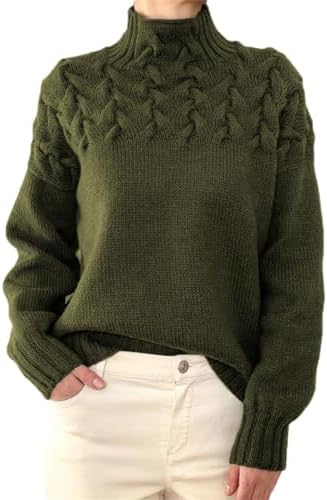 Turtleneck Sweater - Eingehüllt in Wärme, mühelos gestylt - Livezo