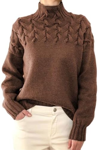 Turtleneck Sweater - Eingehüllt in Wärme, mühelos gestylt - Livezo
