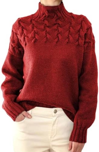 Turtleneck Sweater - Eingehüllt in Wärme, mühelos gestylt - Livezo