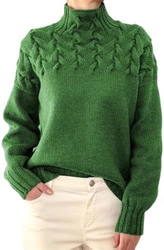 Turtleneck Sweater - Eingehüllt in Wärme, mühelos gestylt - Livezo