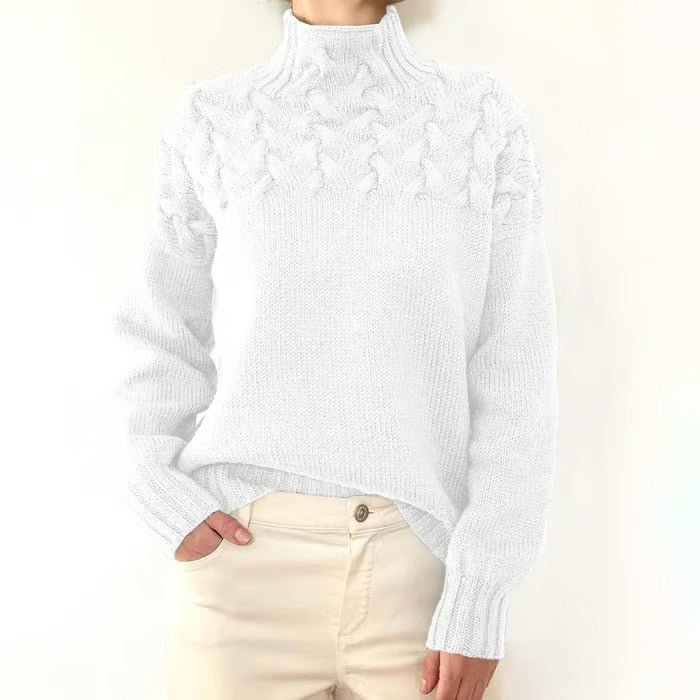 Turtleneck Sweater - Eingehüllt in Wärme, mühelos gestylt - Livezo