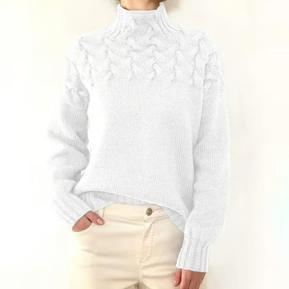 Turtleneck Sweater - Eingehüllt in Wärme, mühelos gestylt - Livezo