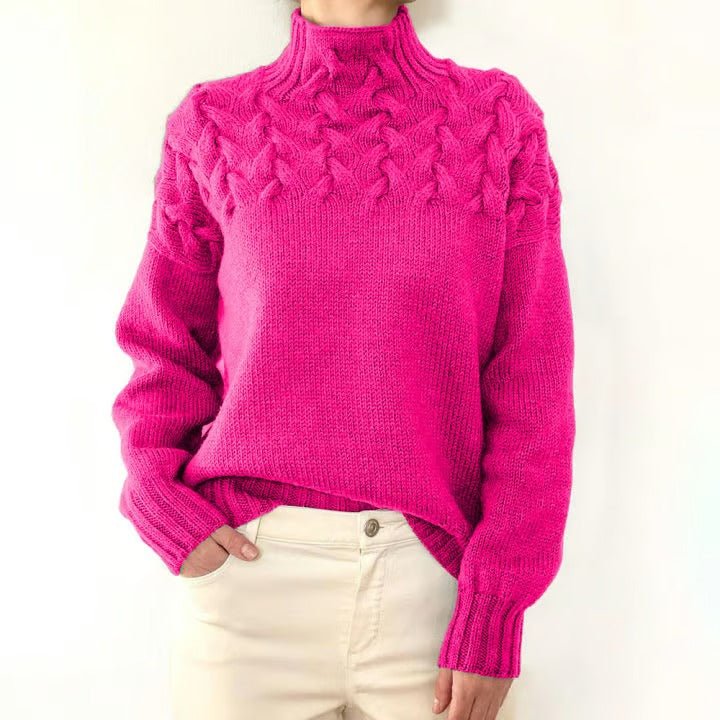 Turtleneck Sweater - Eingehüllt in Wärme, mühelos gestylt - Livezo