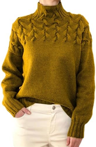 Turtleneck Sweater - Eingehüllt in Wärme, mühelos gestylt - Livezo