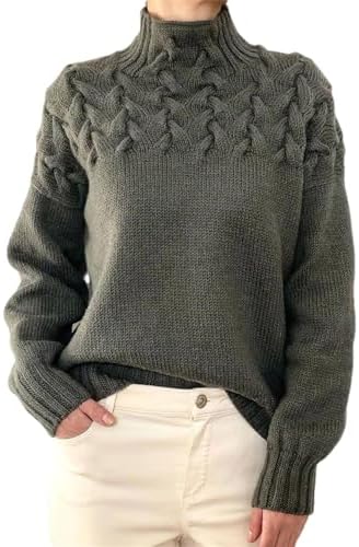 Turtleneck Sweater - Eingehüllt in Wärme, mühelos gestylt - Livezo