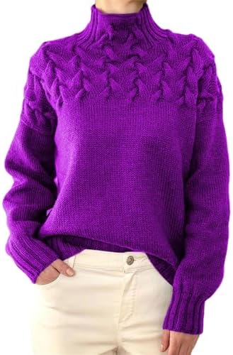Turtleneck Sweater - Eingehüllt in Wärme, mühelos gestylt - Livezo