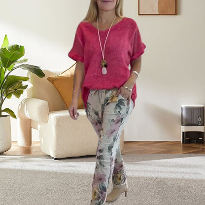 Two - Piece Floral Set - Florale Eleganz, die begeistert - Livezo