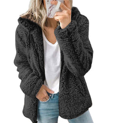 Ulla - Warmer Teddy Fleece Plüschmantel für Damen – Locker und Gemütlich