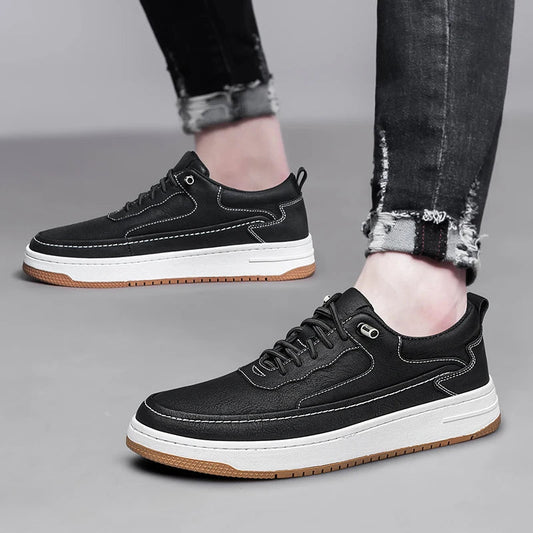 Urban Drop Men's Leather Sneakers - Harren Cole