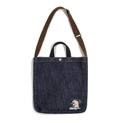 Vintage Denim Shoulder Tote - Harren Cole
