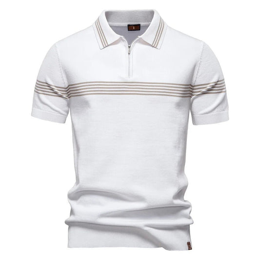 Vintage Knit Polo Shirt for Men - Harren Cole