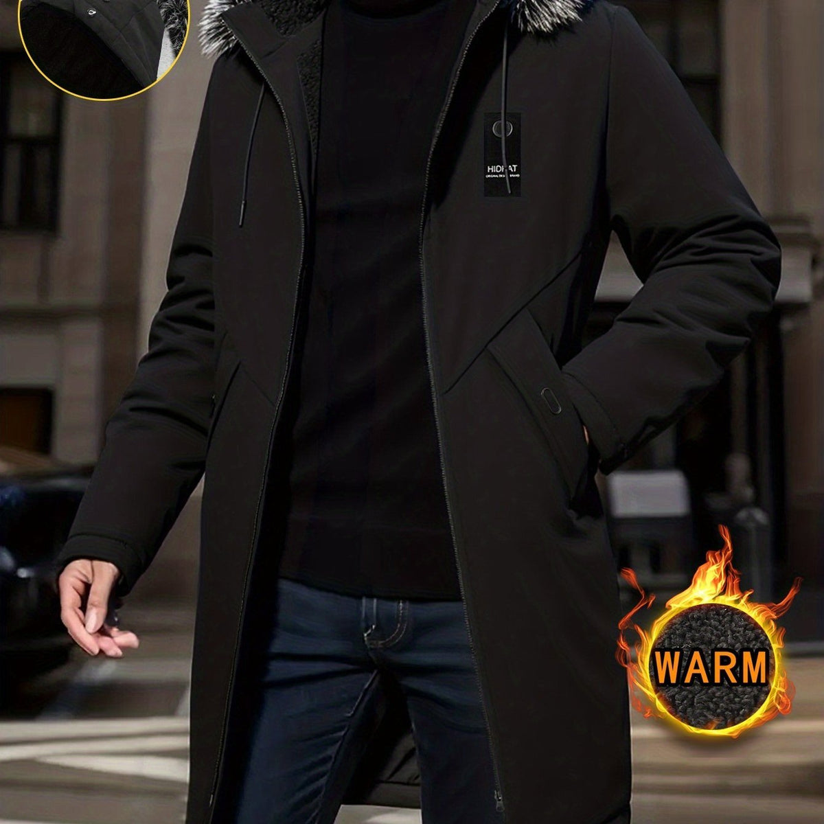 Warm Lined Hooded Parka - Harren Cole