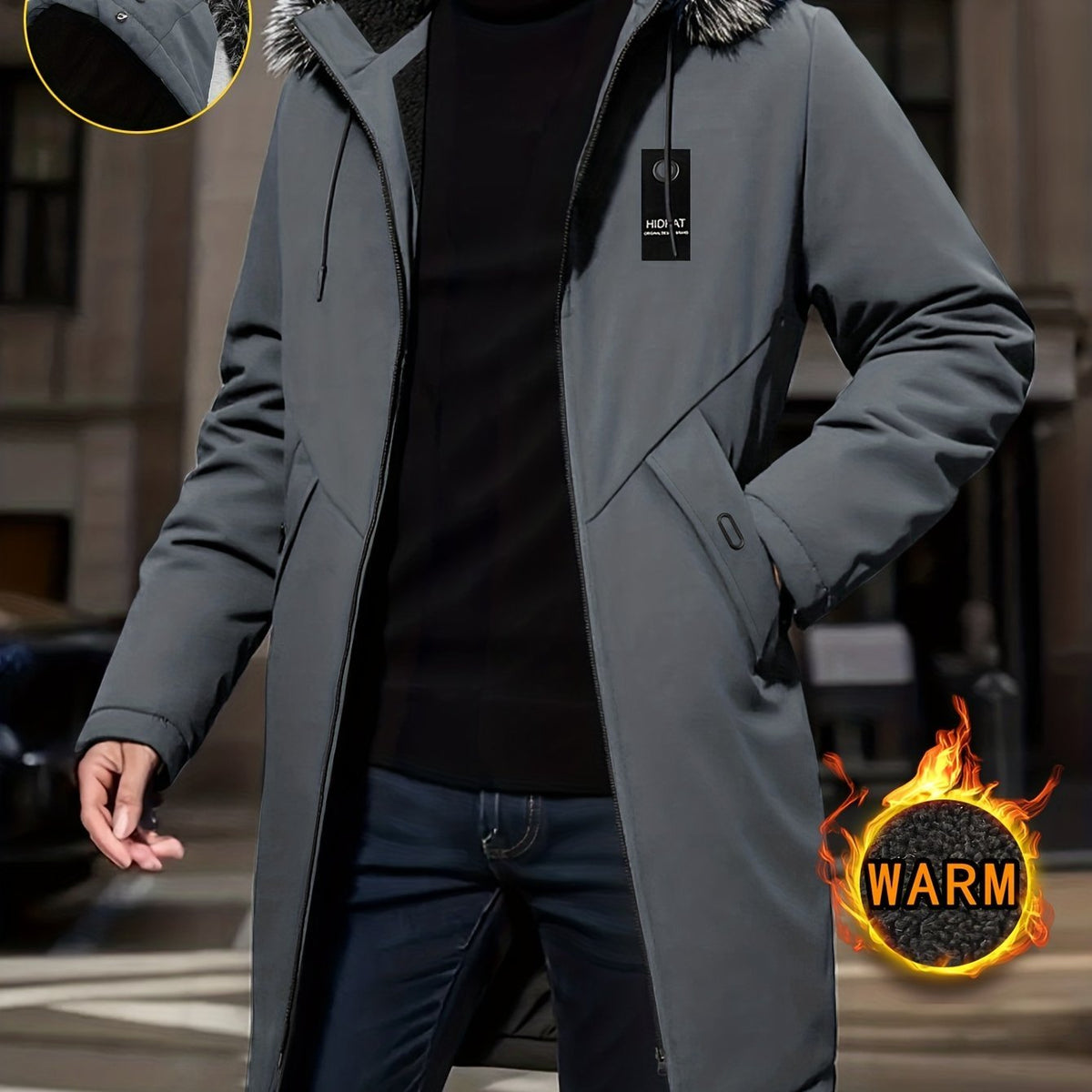 Warm Lined Hooded Parka - Harren Cole
