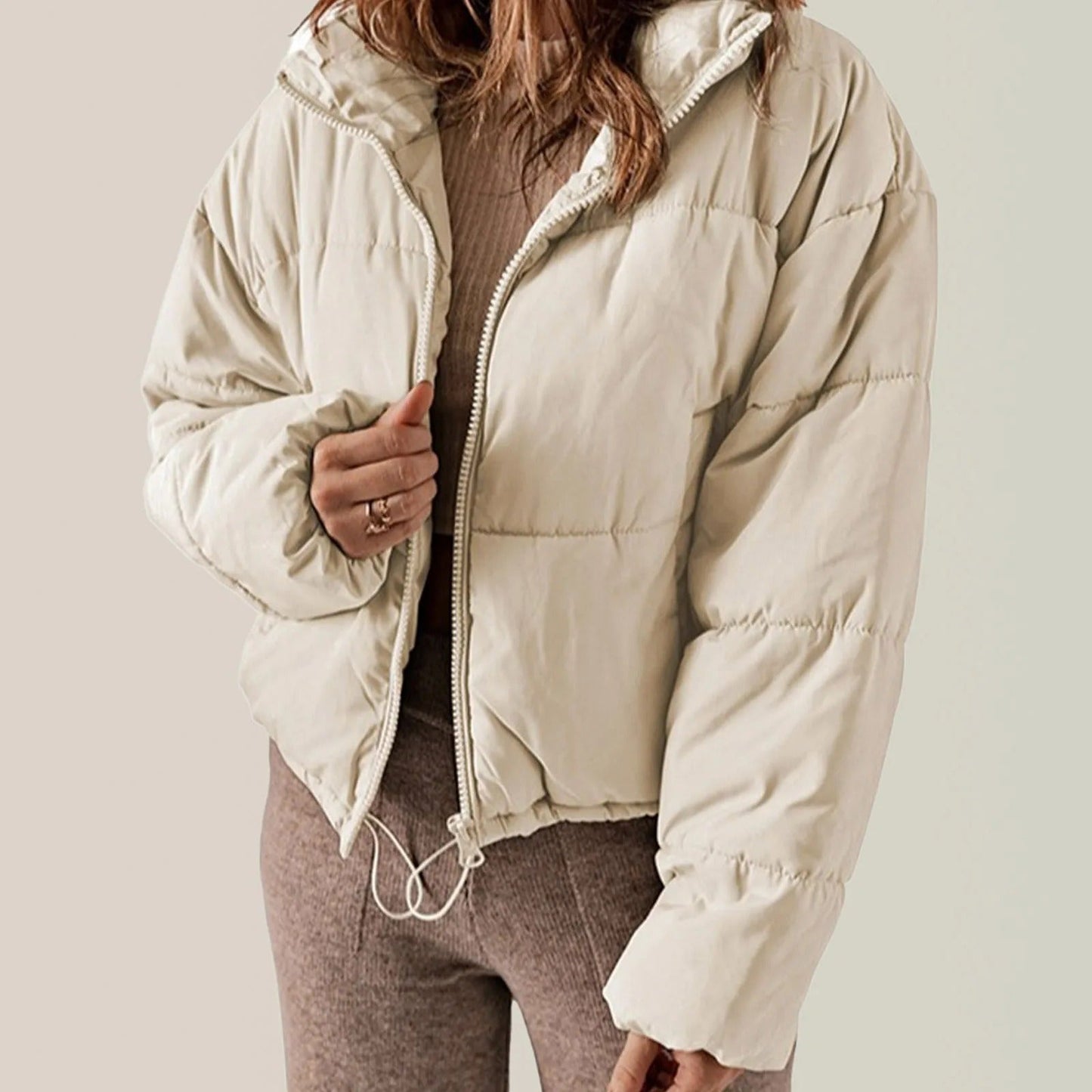 Warm Quilted Puffer Jacket - Harren Cole