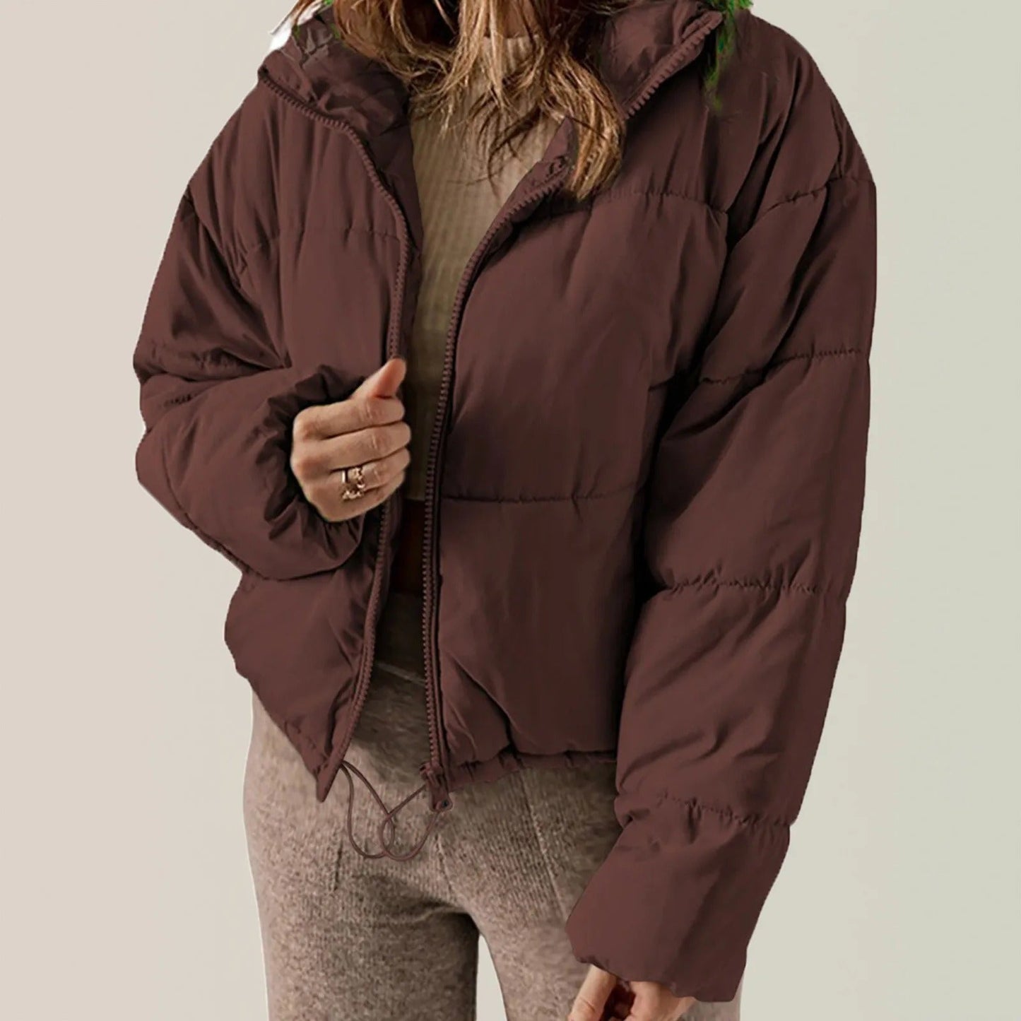 Warm Quilted Puffer Jacket - Harren Cole