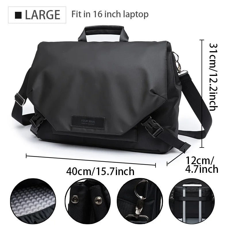 Waterproof Messenger Bag for Work & Travel - Harren Cole