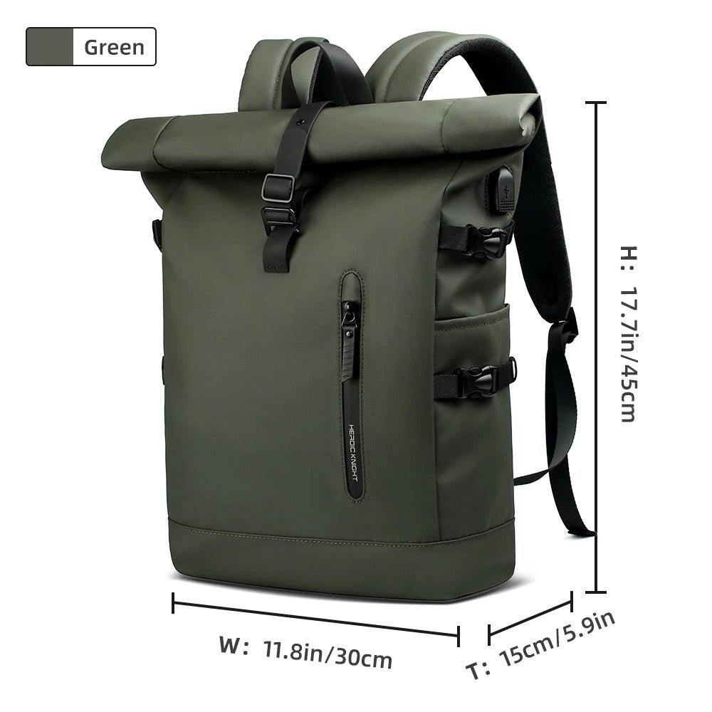 Waterproof Roll - Top Backpack - Harren Cole