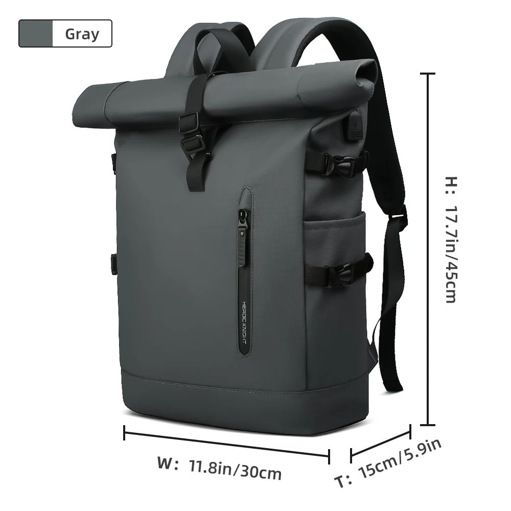 Waterproof Roll - Top Backpack - Harren Cole