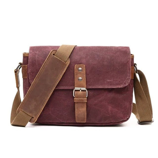 Waxed Canvas Messenger Bag Vintage - Harren Cole