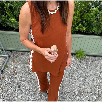Wellentrim - Tanktop mit Weitbeiniger Relaxhose Set - Livezo