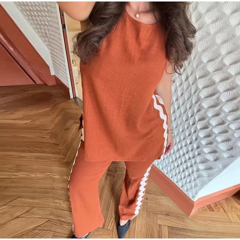 Wellentrim - Tanktop mit Weitbeiniger Relaxhose Set - Livezo